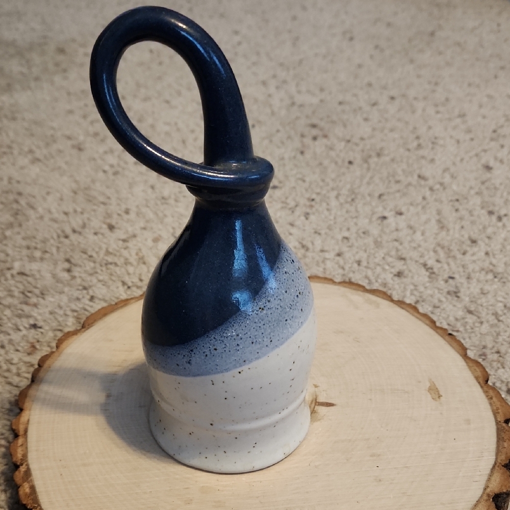Pottery Blue & White Goblet Mug Hanging Cup